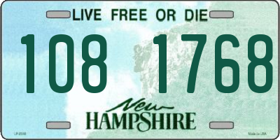 NH license plate 1081768