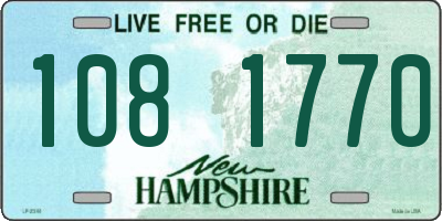 NH license plate 1081770