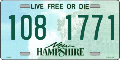 NH license plate 1081771