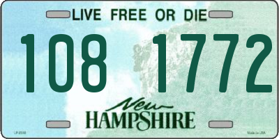 NH license plate 1081772