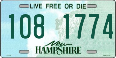 NH license plate 1081774