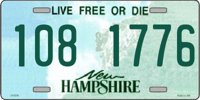 NH license plate 1081776