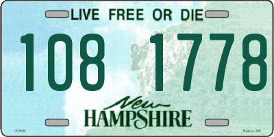 NH license plate 1081778