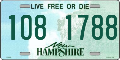 NH license plate 1081788