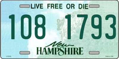 NH license plate 1081793