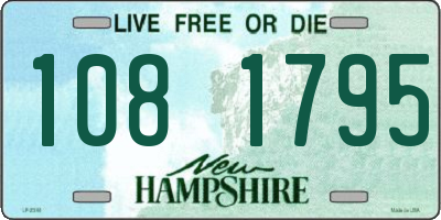 NH license plate 1081795