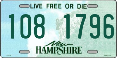 NH license plate 1081796