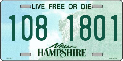 NH license plate 1081801