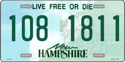 NH license plate 1081811