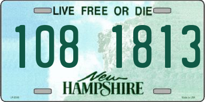 NH license plate 1081813