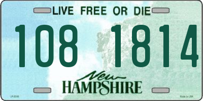 NH license plate 1081814
