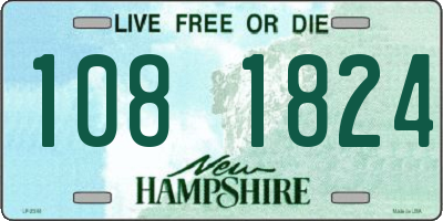 NH license plate 1081824