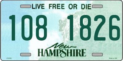 NH license plate 1081826