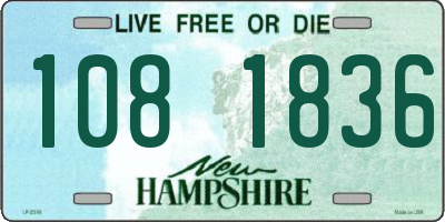 NH license plate 1081836
