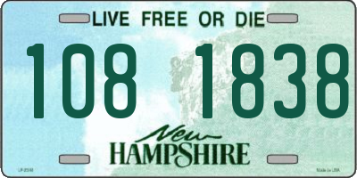 NH license plate 1081838