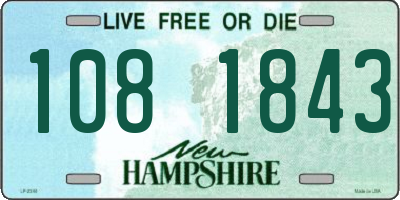 NH license plate 1081843