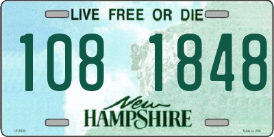 NH license plate 1081848