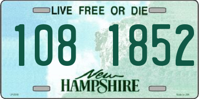 NH license plate 1081852
