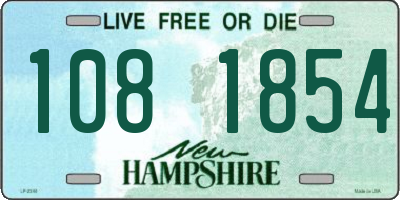 NH license plate 1081854