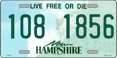 NH license plate 1081856