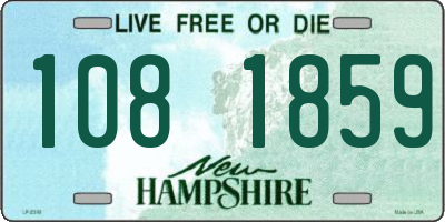 NH license plate 1081859