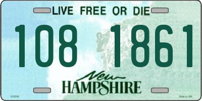 NH license plate 1081861