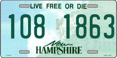 NH license plate 1081863