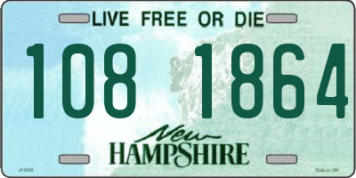 NH license plate 1081864