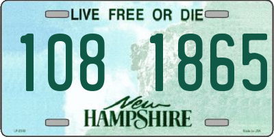 NH license plate 1081865