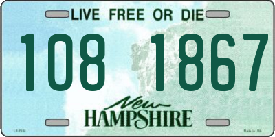 NH license plate 1081867