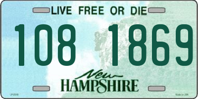 NH license plate 1081869