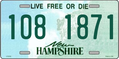 NH license plate 1081871