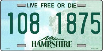 NH license plate 1081875