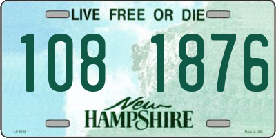 NH license plate 1081876