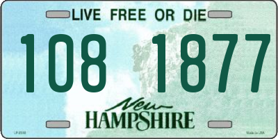 NH license plate 1081877