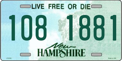 NH license plate 1081881