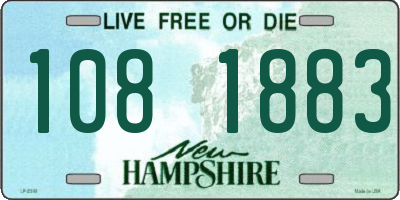 NH license plate 1081883