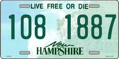 NH license plate 1081887