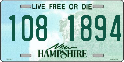 NH license plate 1081894