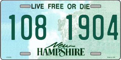 NH license plate 1081904