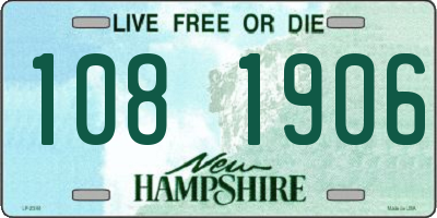 NH license plate 1081906
