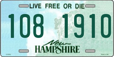 NH license plate 1081910