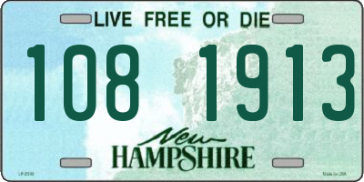 NH license plate 1081913