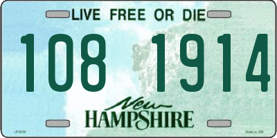 NH license plate 1081914