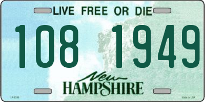 NH license plate 1081949