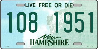NH license plate 1081951