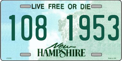 NH license plate 1081953