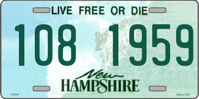 NH license plate 1081959