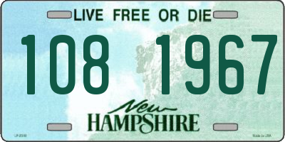 NH license plate 1081967