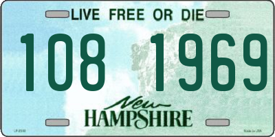 NH license plate 1081969